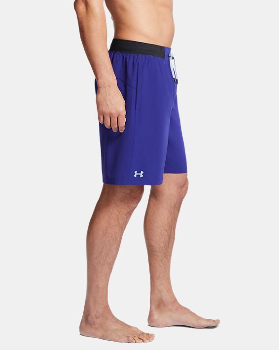 Men's UA Comfort Waistband Notch Shorts, Blue, pdpMainDesktop image number 2